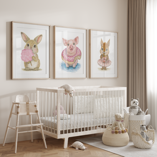 Little Carnival Series • 3 Fine-Art-Prints nach handgemalten Aquarellen