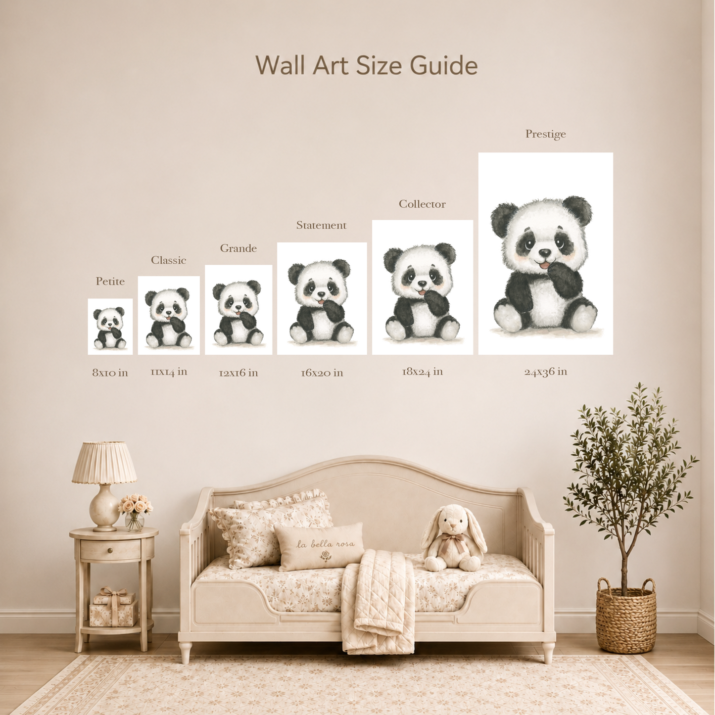 Gentle Cousins • 3 Curated Hand‑Painted Watercolor Art Prints