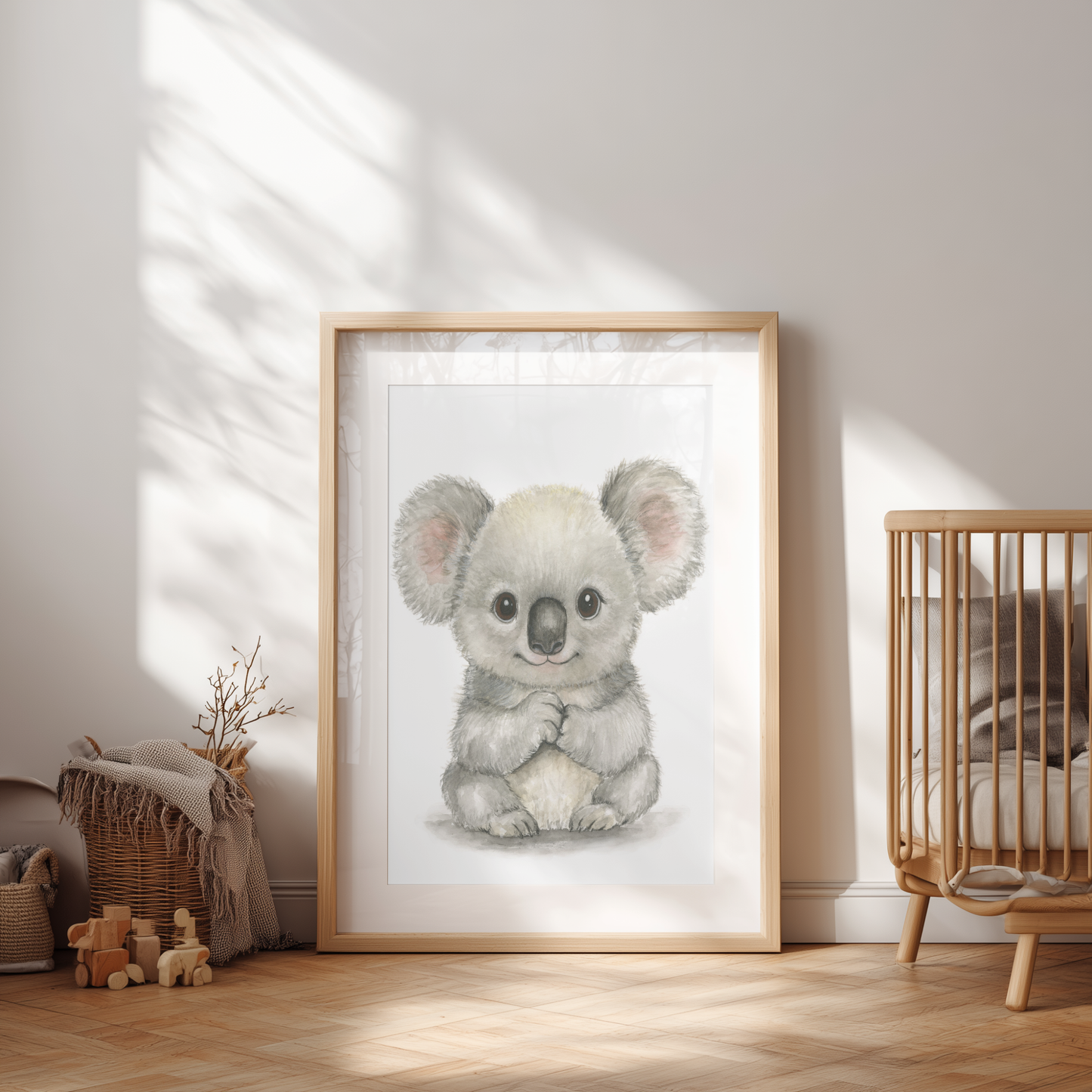 Little Koala Nala • Hand‑Painted Watercolor Art Print