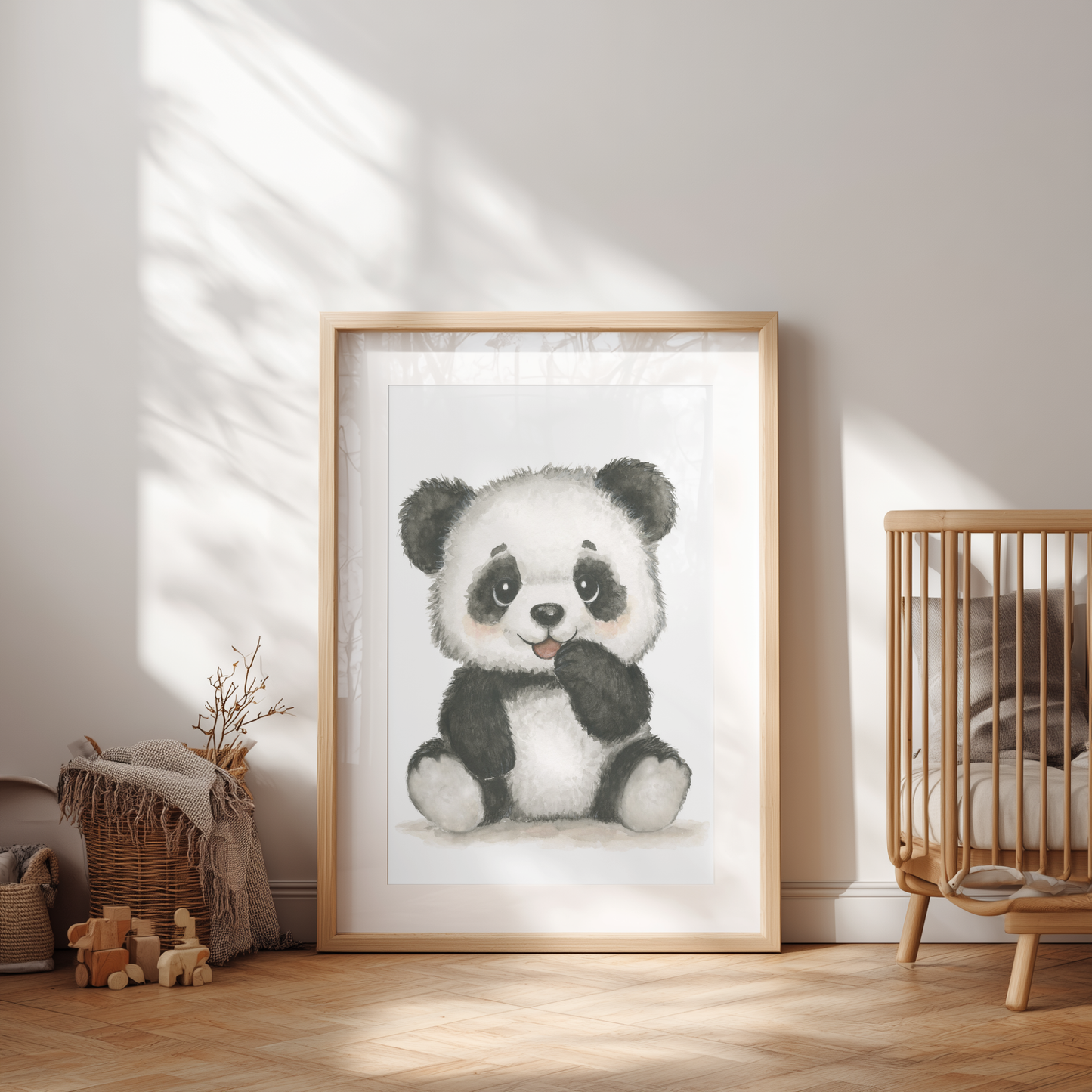 Bao Wow Panda • Hand‑Painted Watercolor Art Print