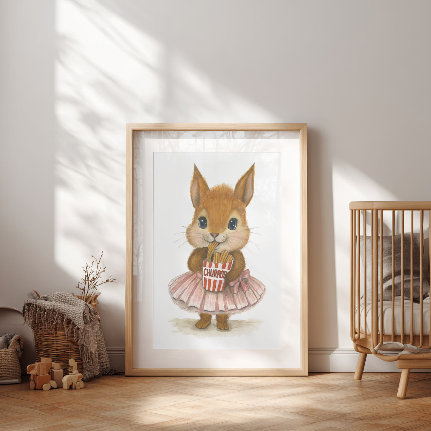 Prima Churrorina • Hand‑Painted Watercolor Art Print