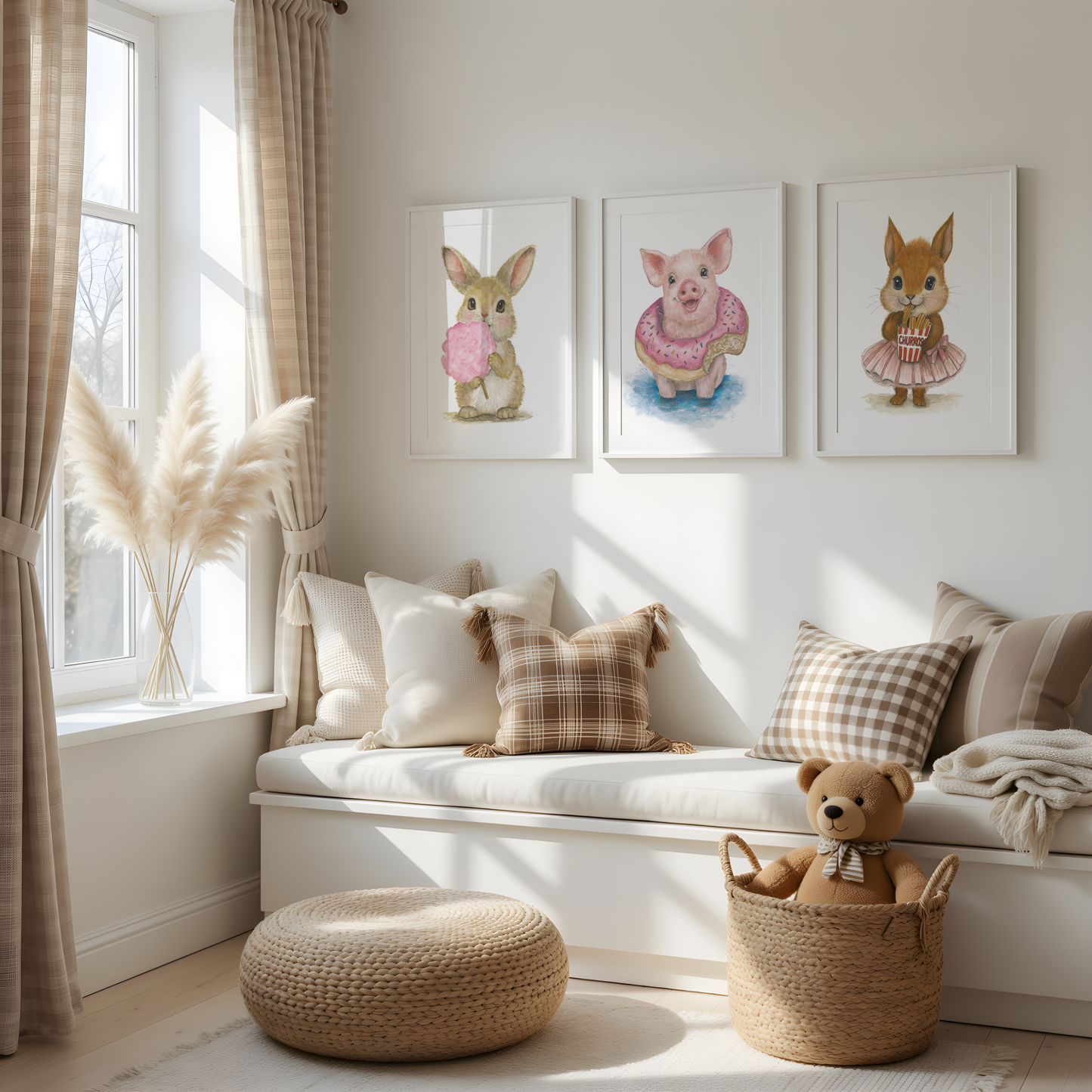 Little Carnival Series • 3 Curated Hand‑Painted Watercolor Art Prints