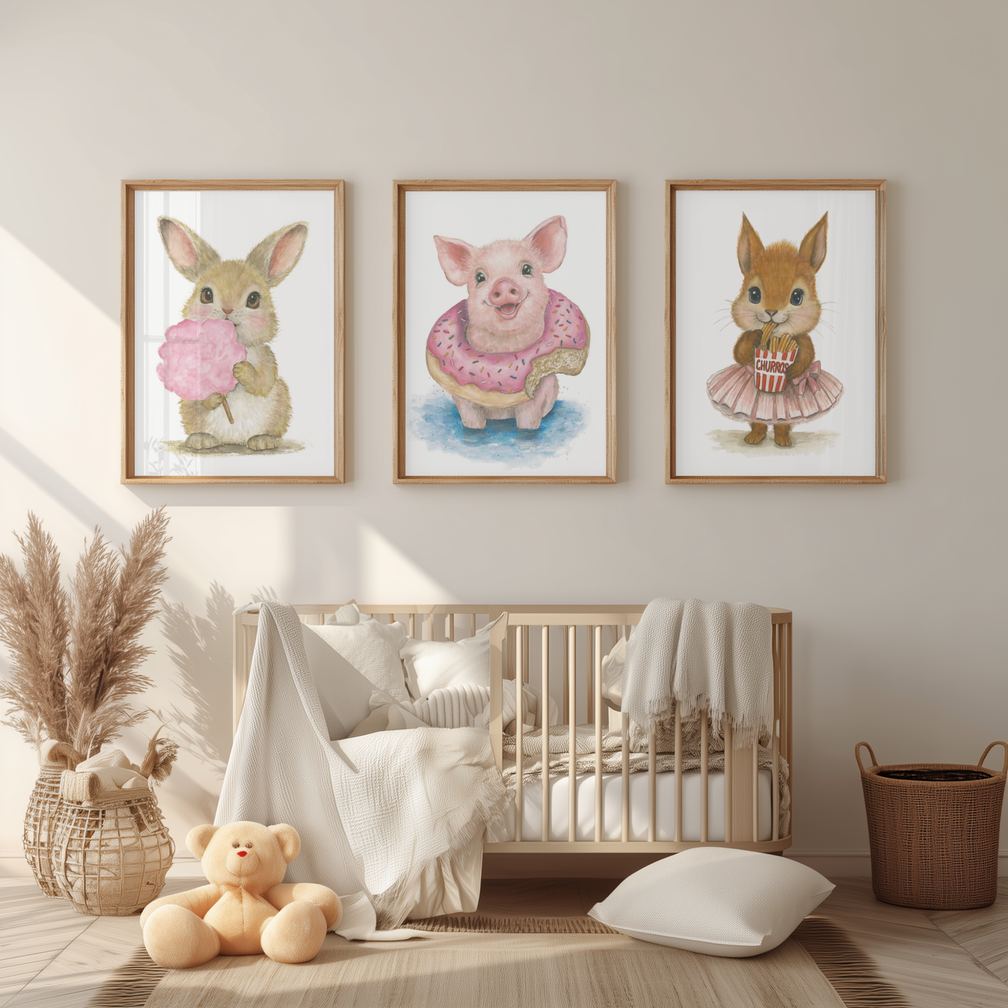 Little Carnival Series • 3 Curated Hand‑Painted Watercolor Art Prints