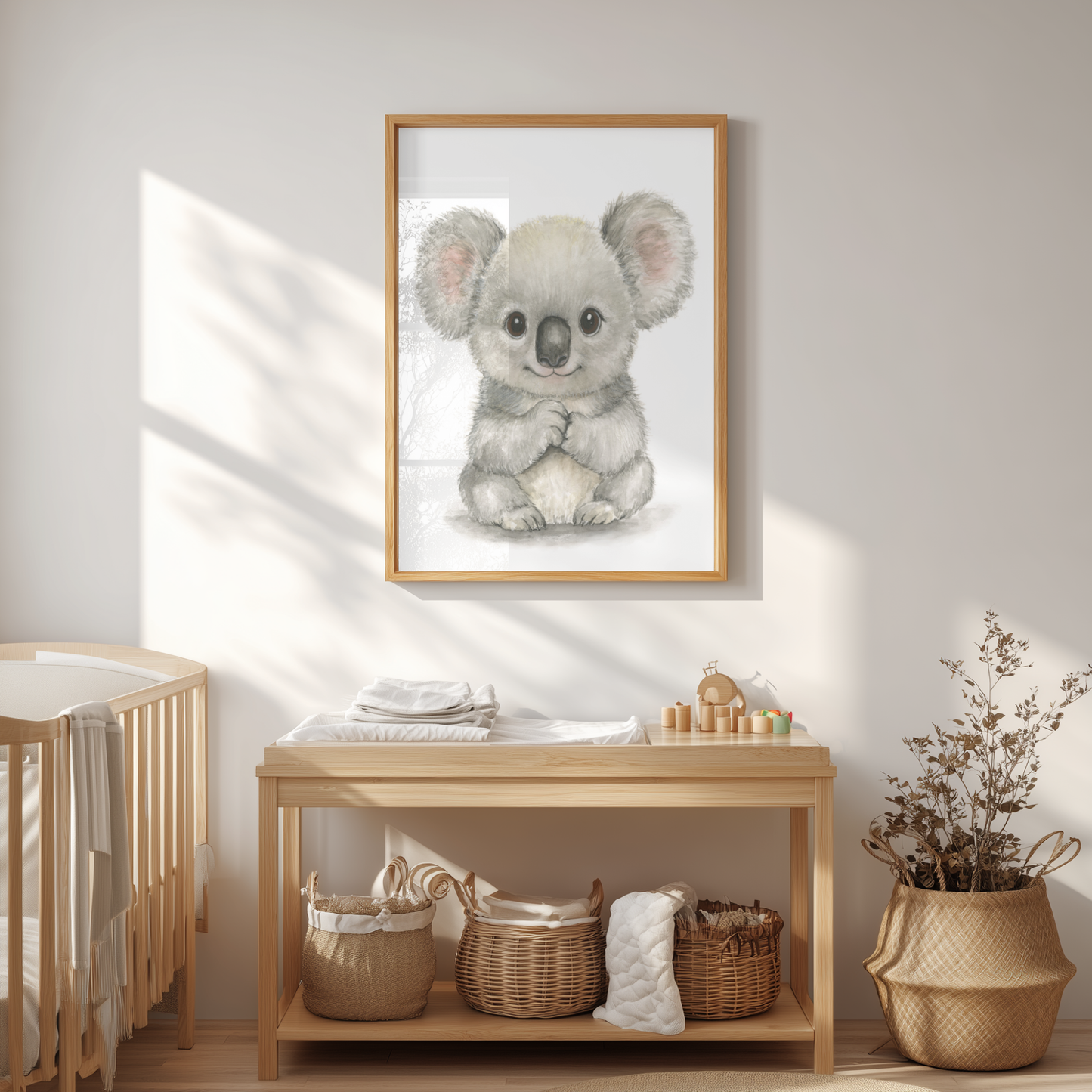 Little Koala Nala • Hand‑Painted Watercolor Art Print