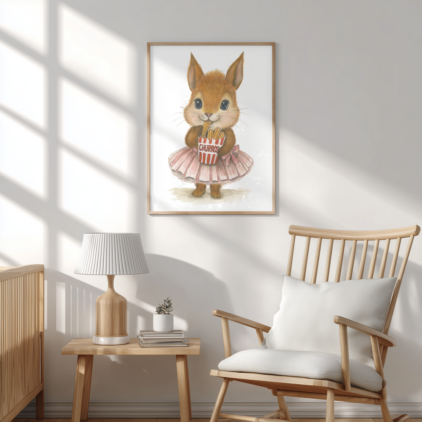 Prima Churrorina • Hand‑Painted Watercolor Art Print