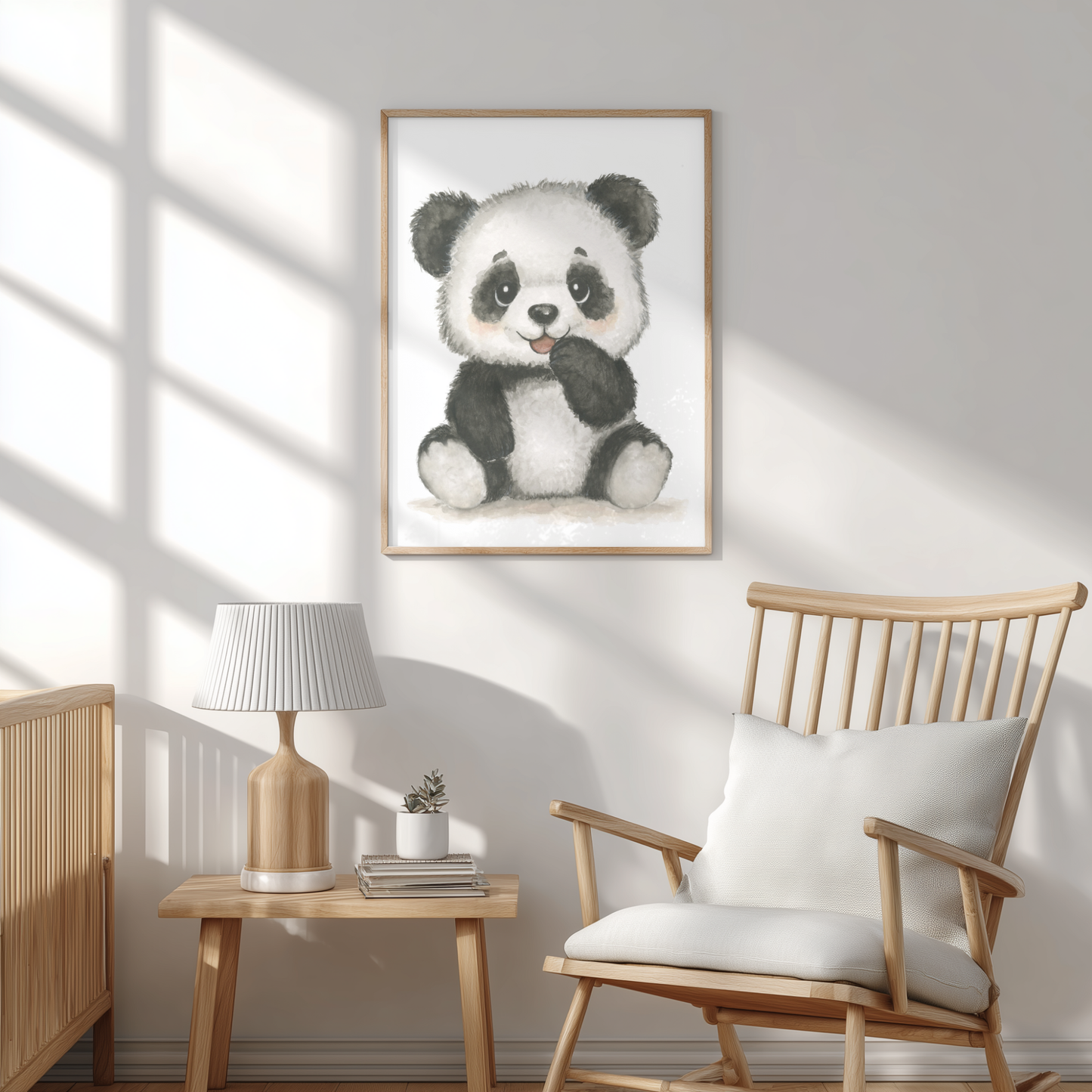 Bao Wow Panda • Hand‑Painted Watercolor Art Print