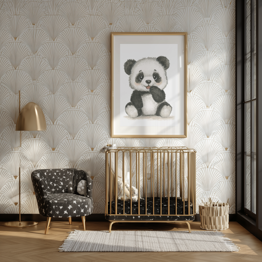 Bao Wow Panda • Hand‑Painted Watercolor Art Print