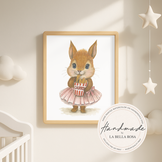 Prima Churrorina • Hand‑Painted Watercolor Art Print
