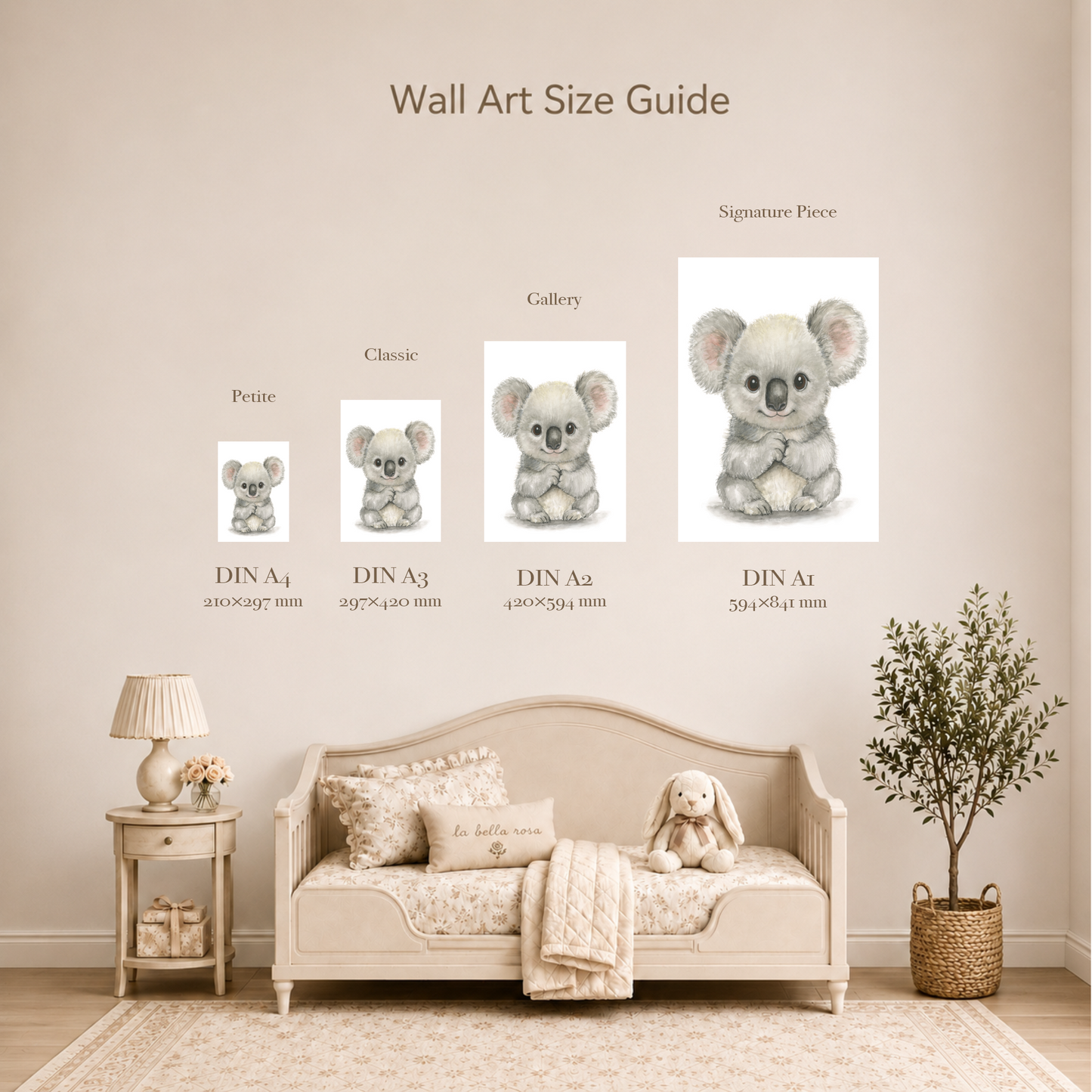 Little Koala Nala • Hand‑Painted Watercolor Art Print